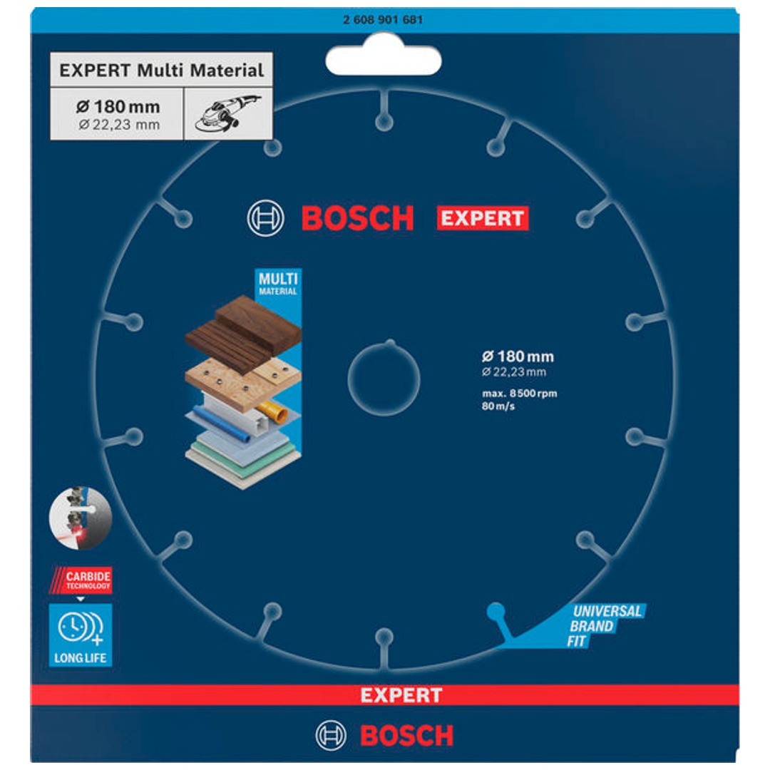 Bosch EXPERT Carbide Multi Wheel Trennscheibe, 180 mm, 22,23 mm