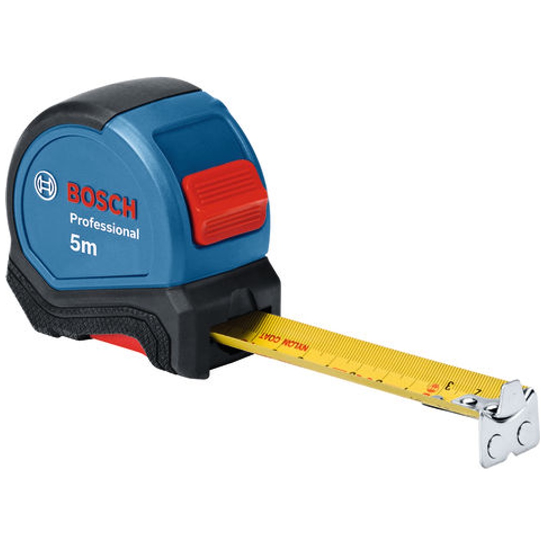 Bosch Maßband 5 m, in robustem Aluminiumgehäuse