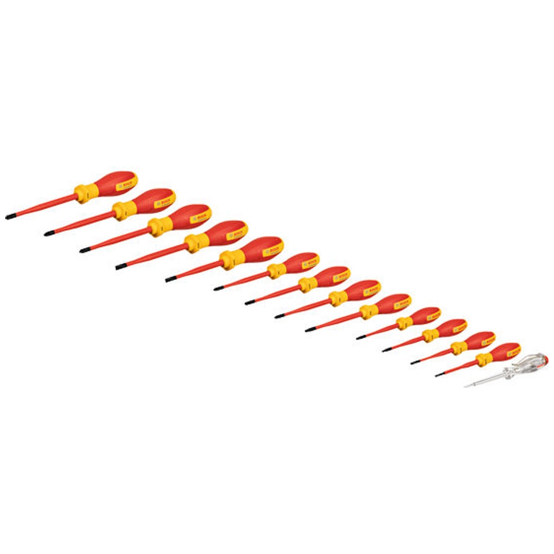 Bosch Combo Kit VDE-Schraubendreher-Set gemischt, 14-tlg.