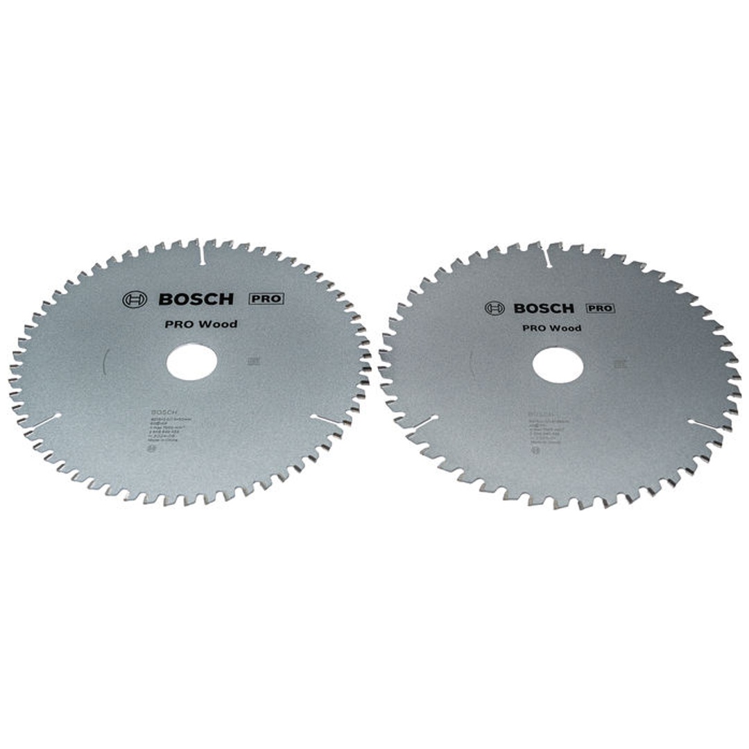 Bosch Kreissägeblatt Promo 2er Pack, 216 mm Pro Wood, Weich-/Hartholz