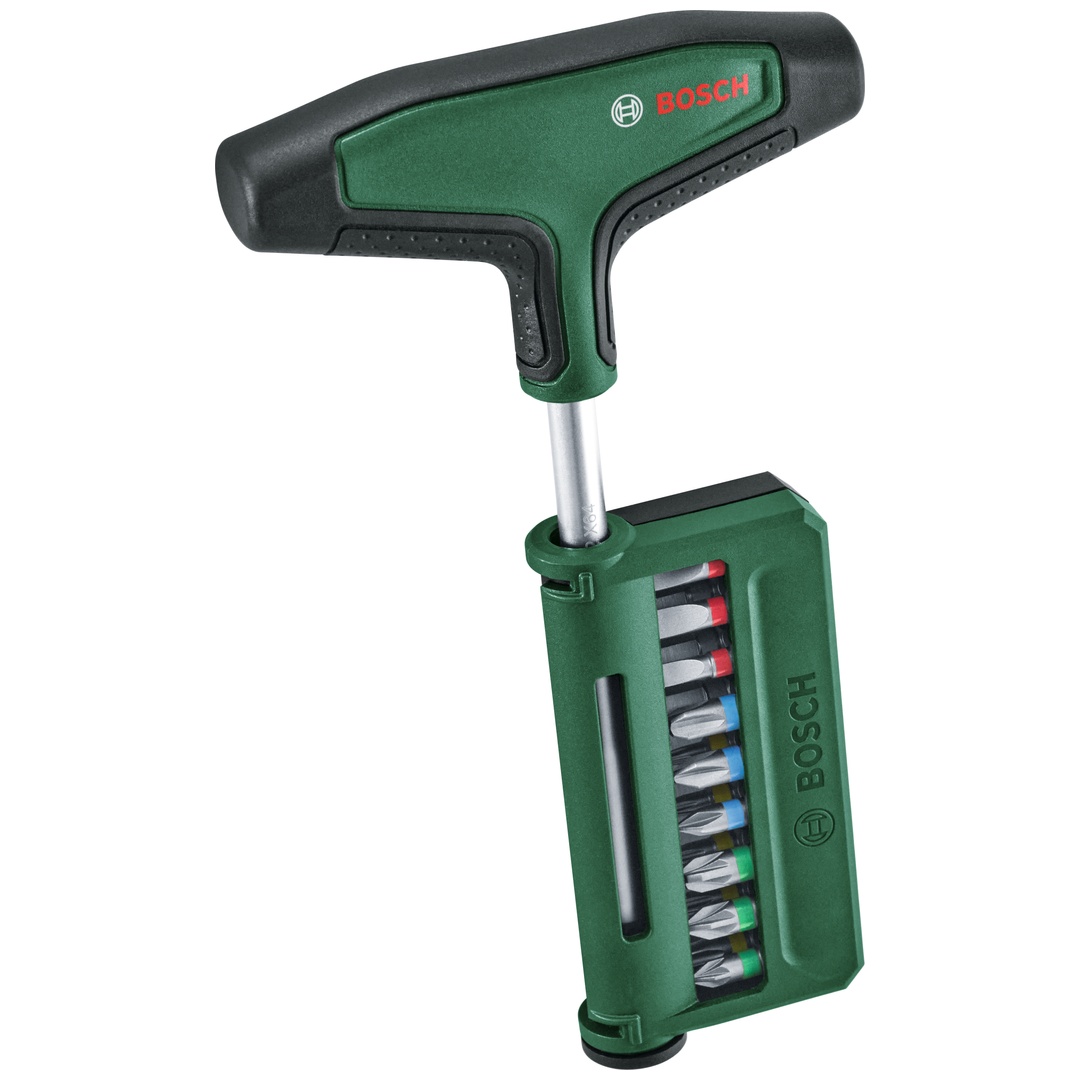 Bosch Bit-Schraubendreher-Set mit T-Griff 19-tlg.