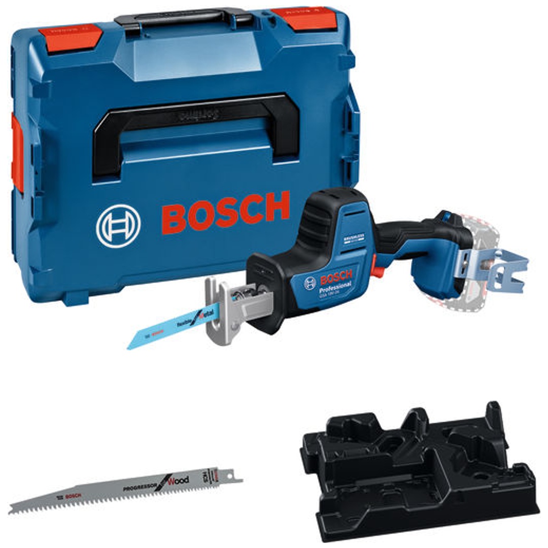 Bosch Professional Bosch Akku-Säbelsäge GSA 18V-24, incl. Leiterclip, Sägeblätter, L-BOXX