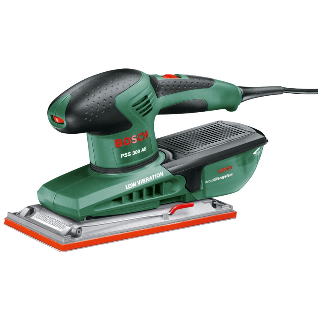 Bosch Schwingschleifer Schleifmaschine PSS 300 AE, mit Kunststoffkoffer