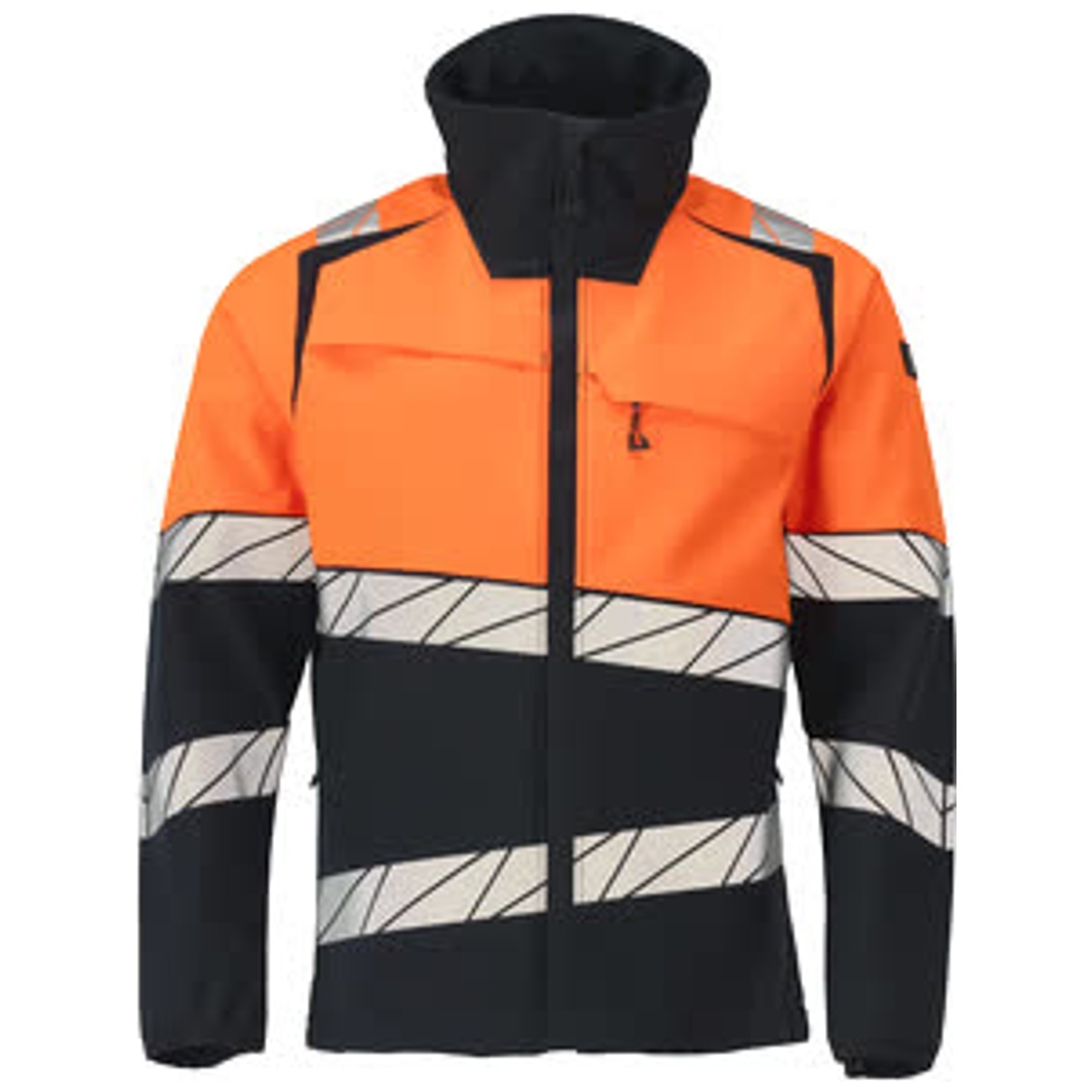 Mascot Softshelljacke 25002-246 Gr. M schwarzblau/hi-vis orange