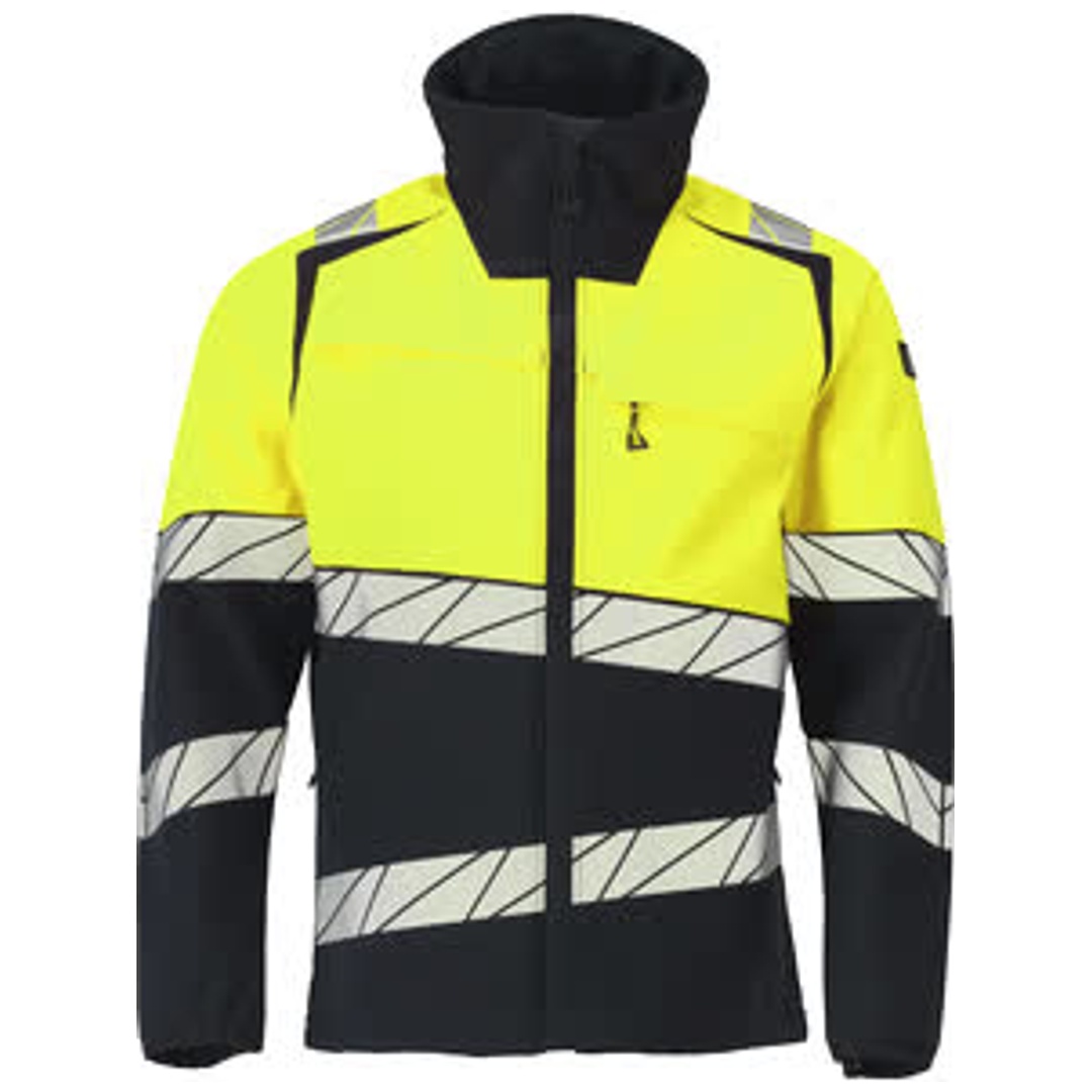 Mascot Softshelljacke 25002-246 Gr. M schwarzblau/hi-vis gelb