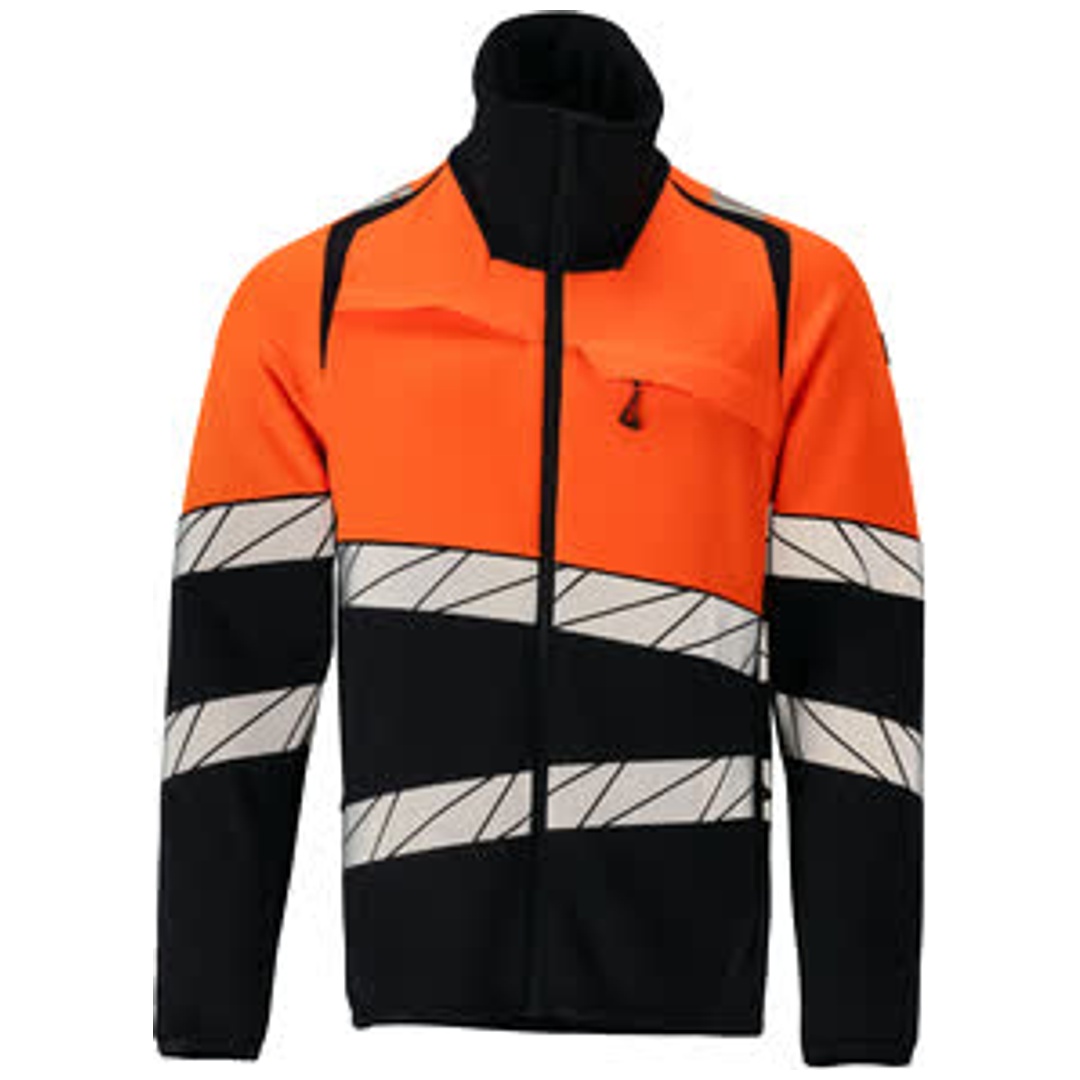 Mascot Fleecepullover mit Reißverschluss 25003-315 Gr. 4XL schwarzblau/hi-vis orange