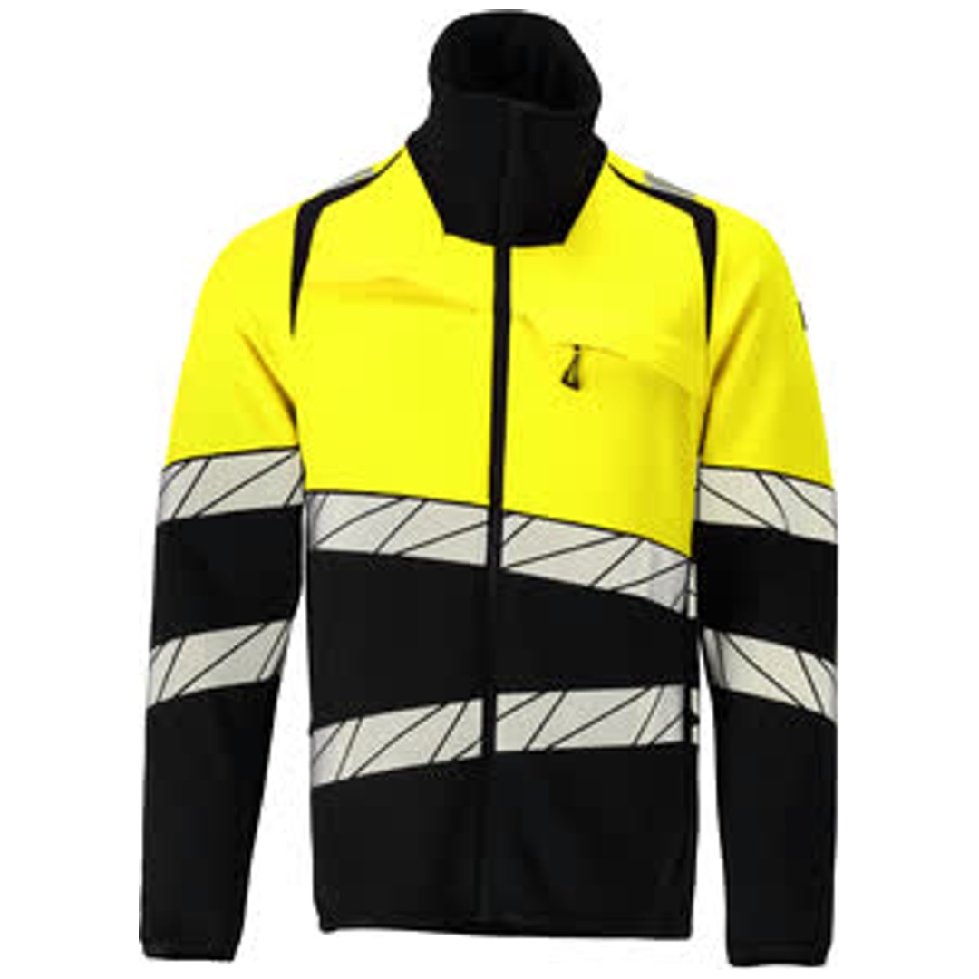 Mascot Fleecepullover mit Reißverschluss 25003-315 Gr. 5XL schwarz/hi-vis gelb