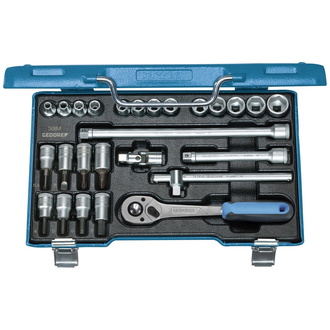 Gedore Steckschlüssel-Satz 3/8" 26-tlg. 6-kant IN-IS-PH