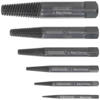 Gedore Schraubenausdreher-Satz 6-tlg. M3-M24