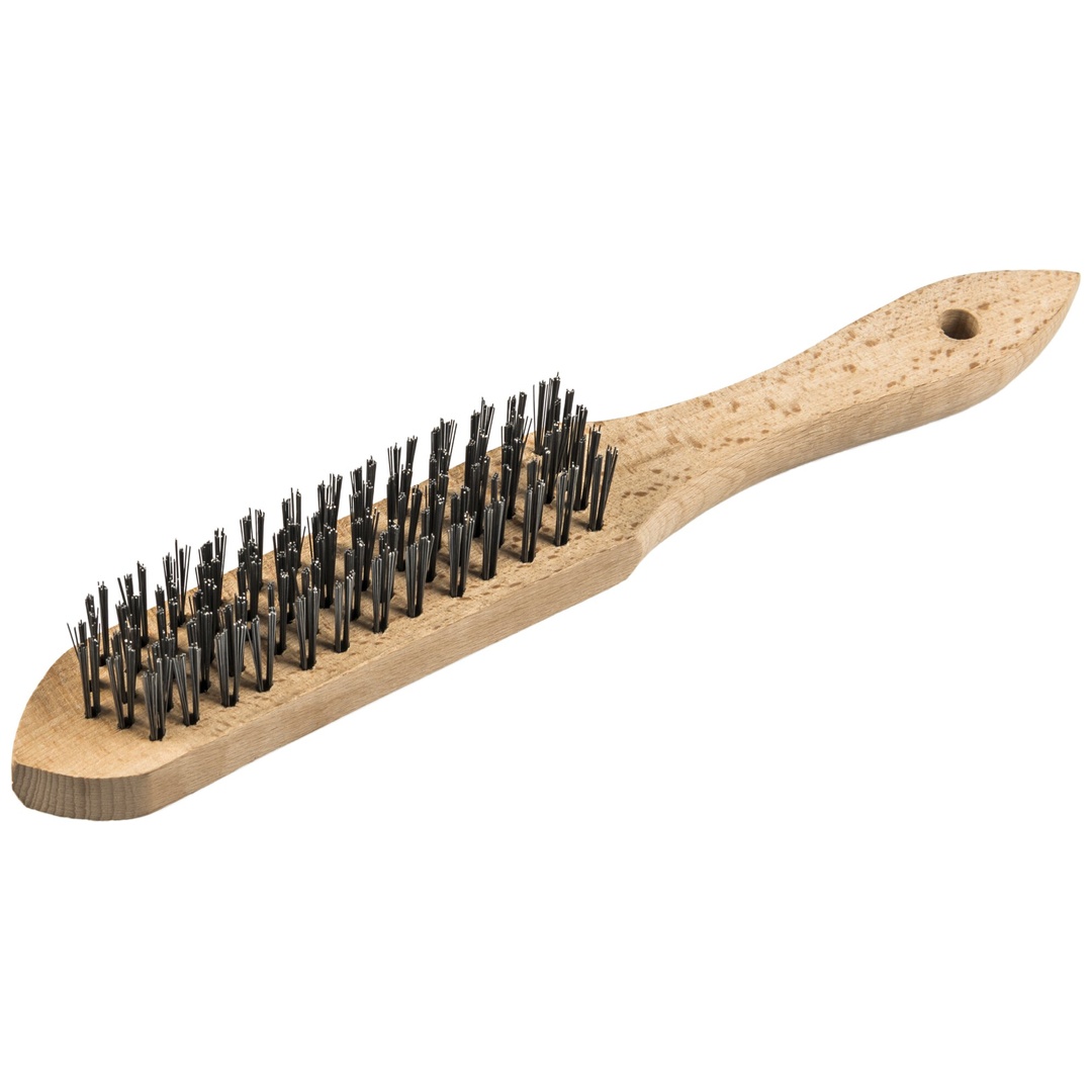 Klingspor BH 600 Handbürste Standard Anzahl Reihen 5, 125 x 25 x 290 mm Holzgriff 0,35 Stahl