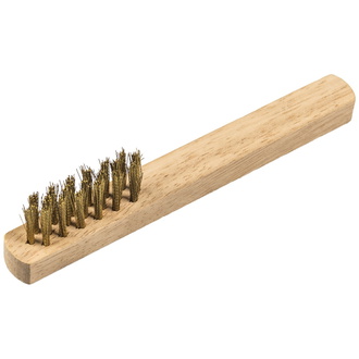 Klingspor BHZ 600 Zündkerzenbürste Anzahl Reihen 3, 45 x 17 x 145 mm Holzgriff 0,17 Messing