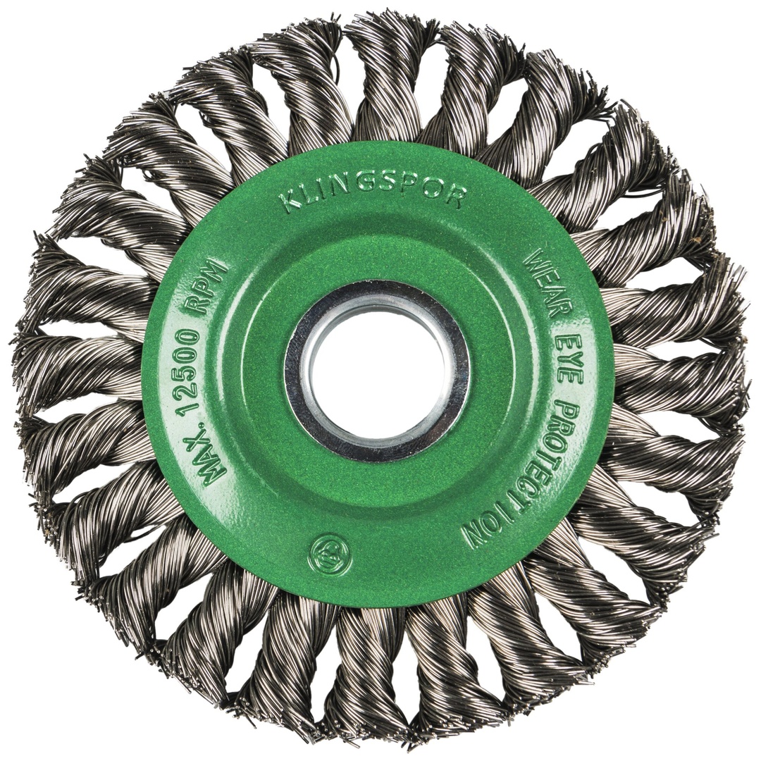 Klingspor BR 600 Z Rundbürste gezopft einreihig Anzahl Reihen 1, 115 x 14 x 22,23 mm 0,5 Edelstahl