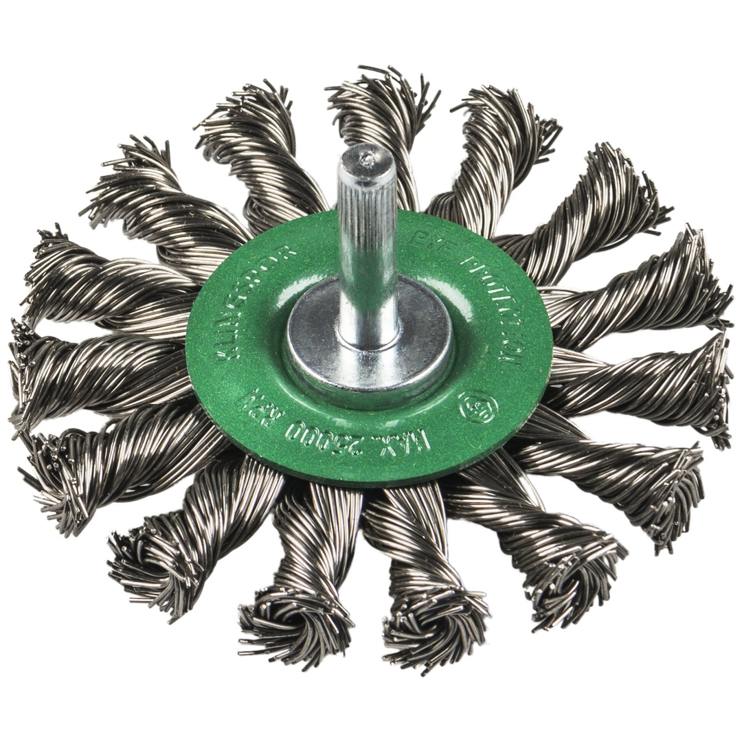Klingspor BRS 600 Z Schaftrundbürste gezopft Anzahl Reihen 1, 75 x 12 x 6 mm 0,5 Edelstahl