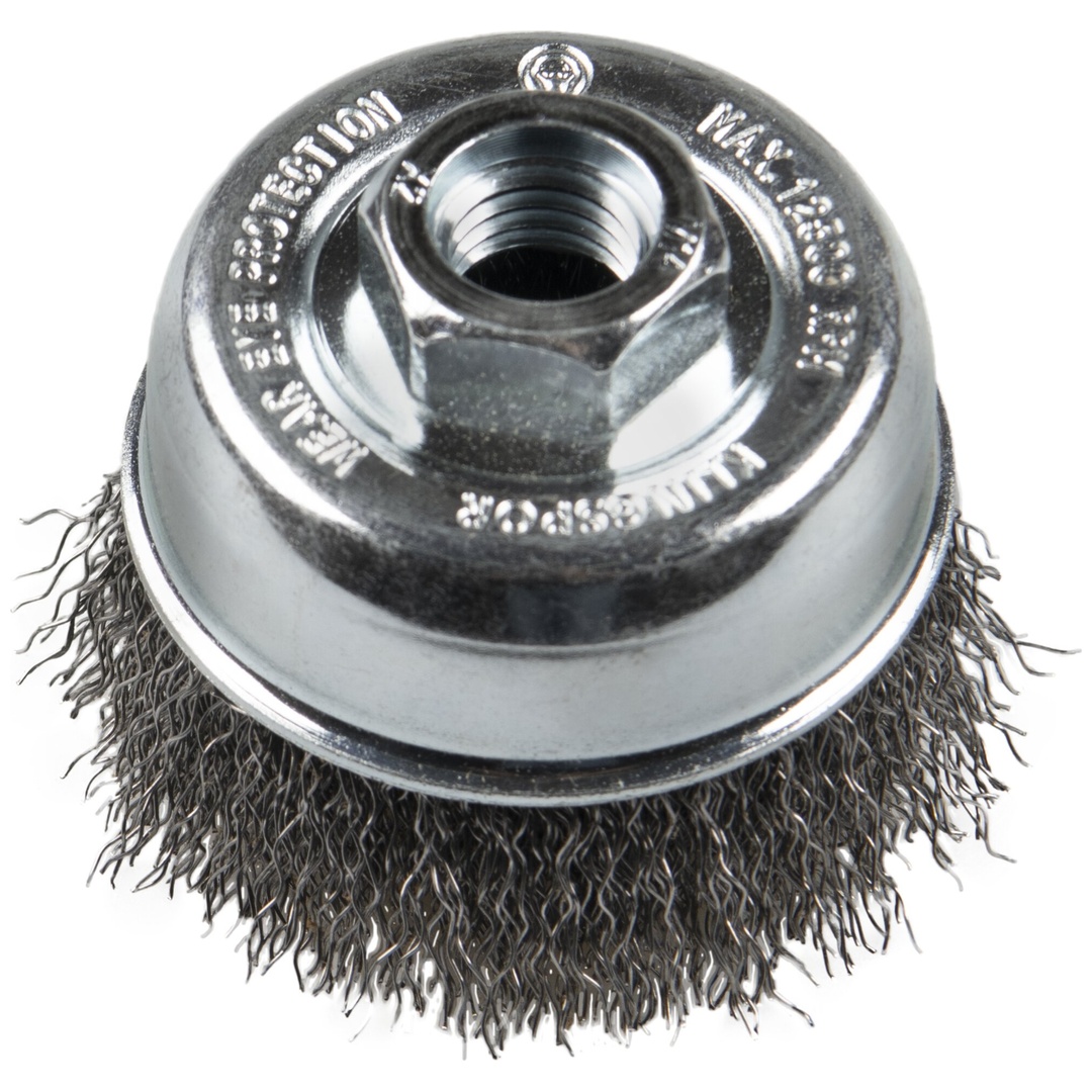 Klingspor BT 600 W Topfbürste, 100 mm Gewinde M 14 0,3 Stahl