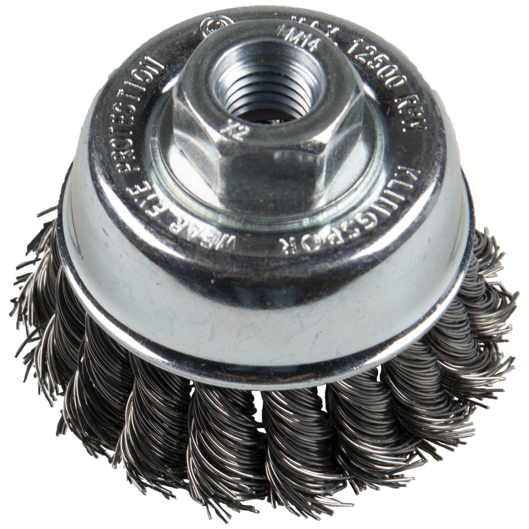 Klingspor BT 600 Z Topfbürsten gezopft ohne Ring Anzahl Reihen 1, 80 mm Gewinde M 14 0,5 Stahl