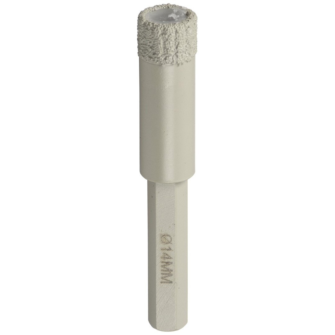 Klingspor DB 600 F Bohrkronen, 8 x 40 mm 1 Segmente 10 mm, geschlossener Rand 1/3 Bit, sechskant
