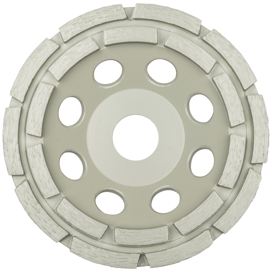Klingspor DS 600 A Diamantschleifteller, 125 x 7,2 x 22,23 mm 18 Segmente 7,2 x 5 mm, 2-Reihig