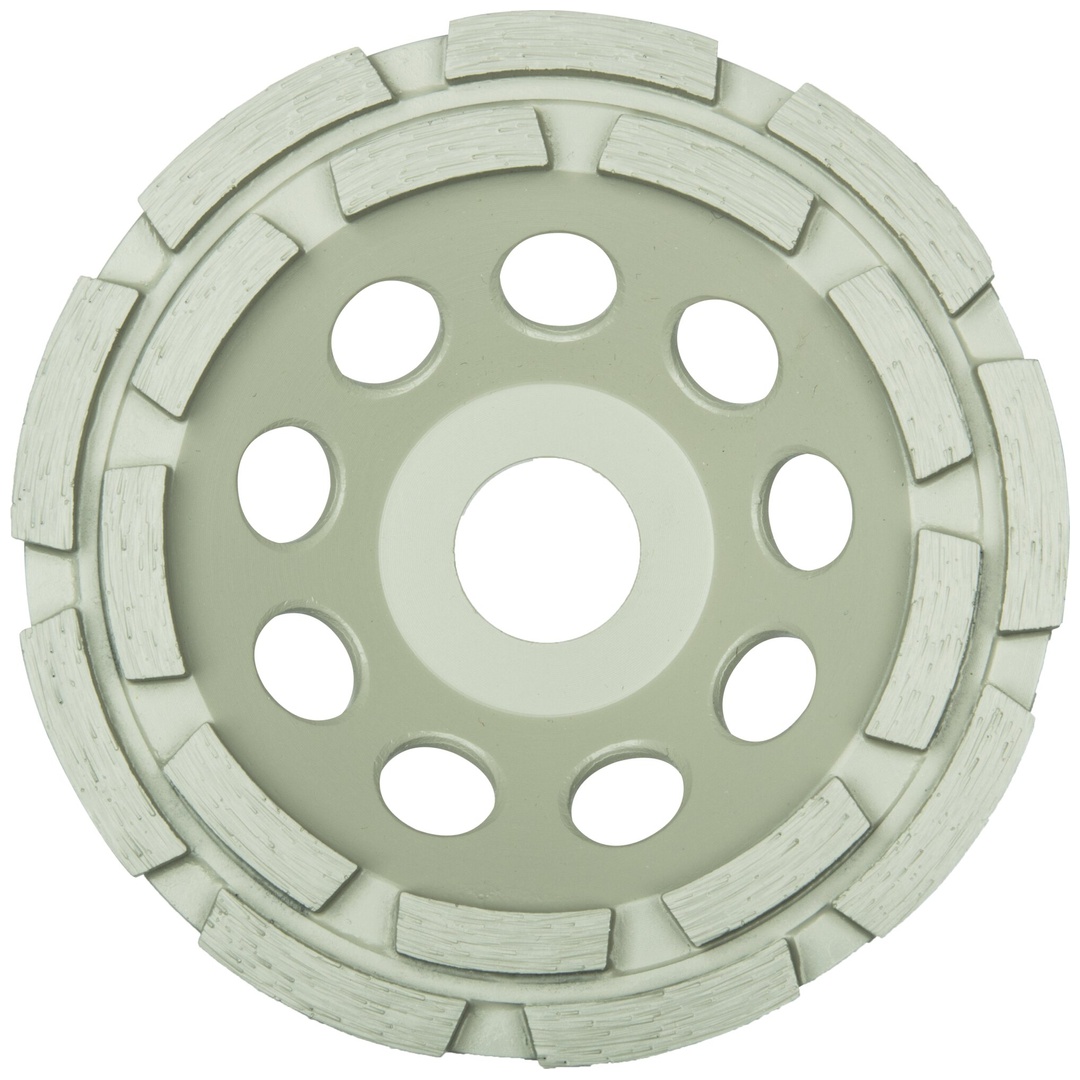 Klingspor DS 600 B Diamantschleifteller, 100 x 8,5 x 22,23 mm 16 Segmente 8,5 x 5,5 mm, 2-Reihig Reduzierring 16