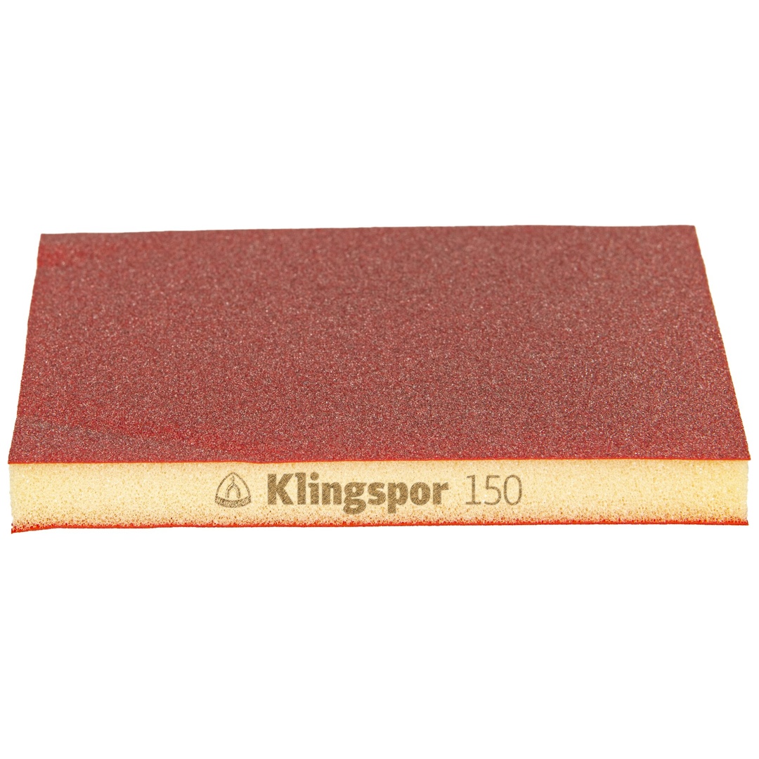 Klingspor SW 501 TR Schleifschwämme, Korund Korn 150 96 x 123 x 12,5 mm