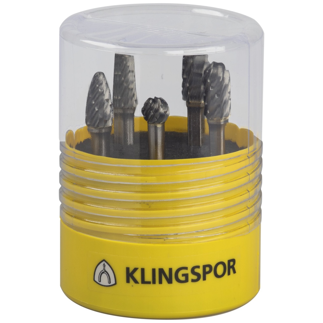 Klingspor HF10STEEL Fräser/Kernbohrer/ Set, 9,6 x 6 mm Spezialverzahnung Stahl