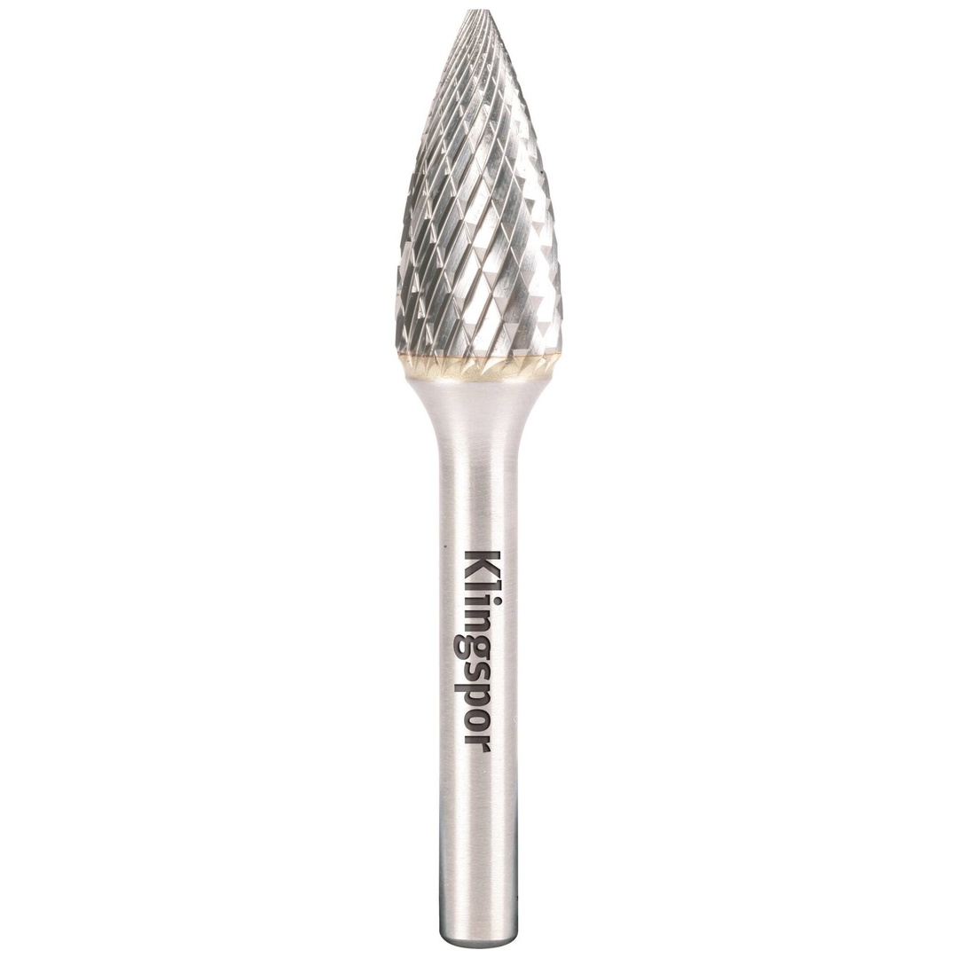 Klingspor HF 100 G Hartmetallfräser, 9,6 x 19 x 6 mm Kreuzverzahnung