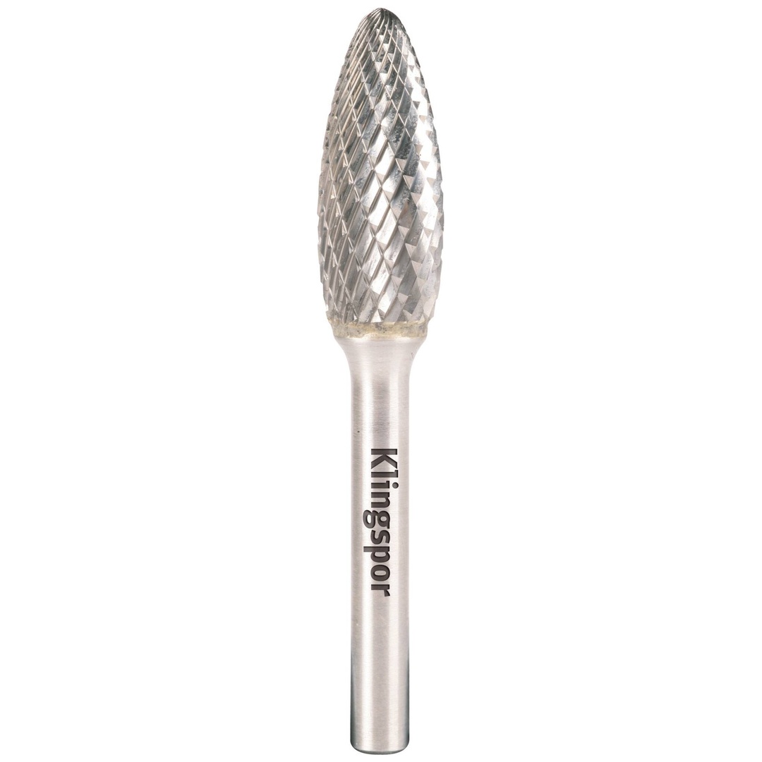 Klingspor HF 100 H Hartmetallfräser, 12,7 x 32 x 6 mm Kreuzverzahnung