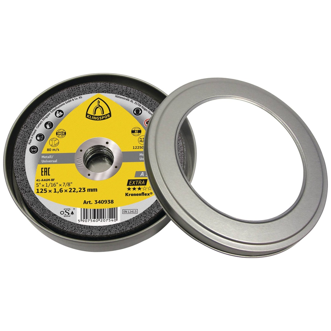 Klingspor A 346 EX Trennscheiben, 125 x 1,6 x 22,23 mm gerade (8 Stk.)