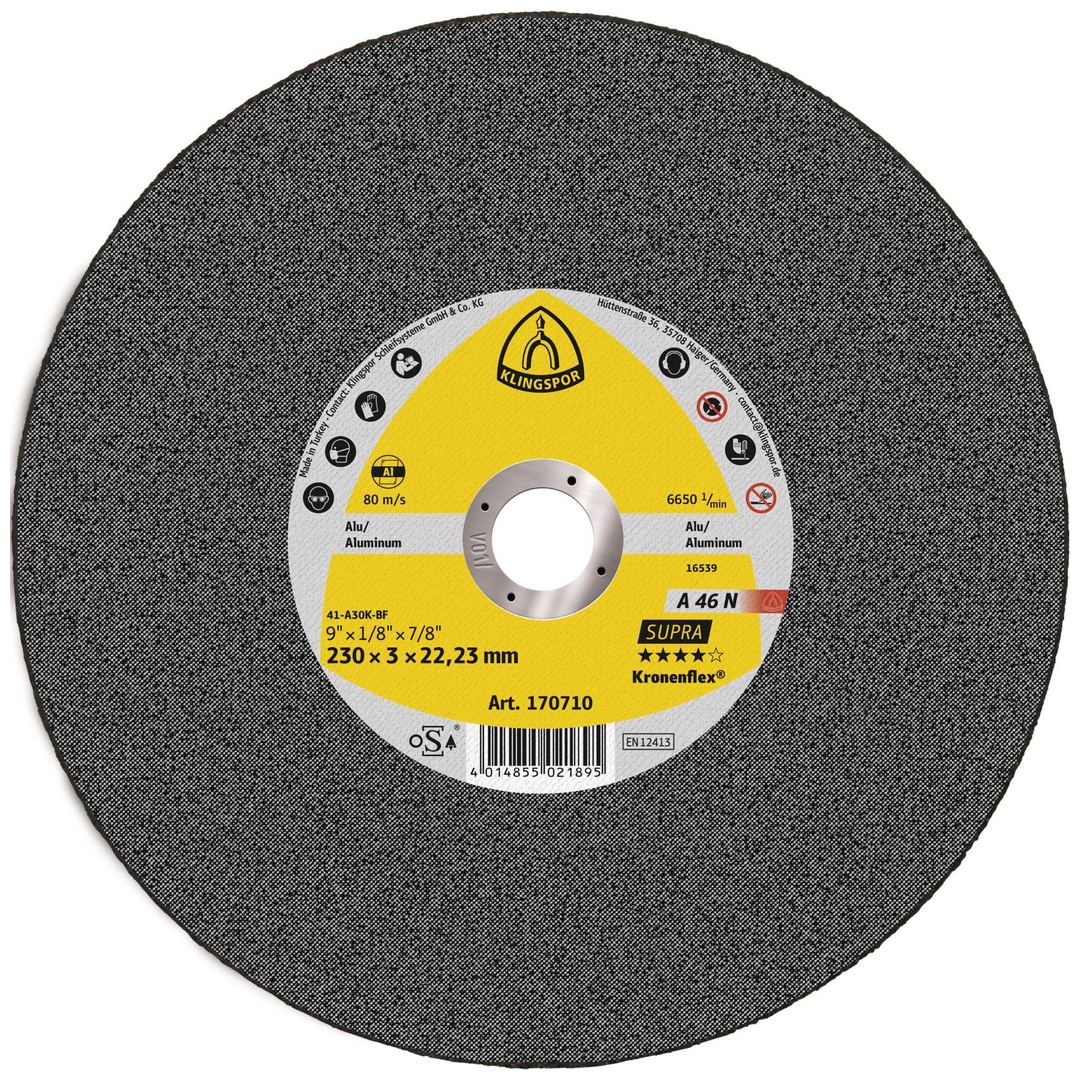 Klingspor A 46 N Trennscheiben, 180 x 3 x 22,23 mm gerade