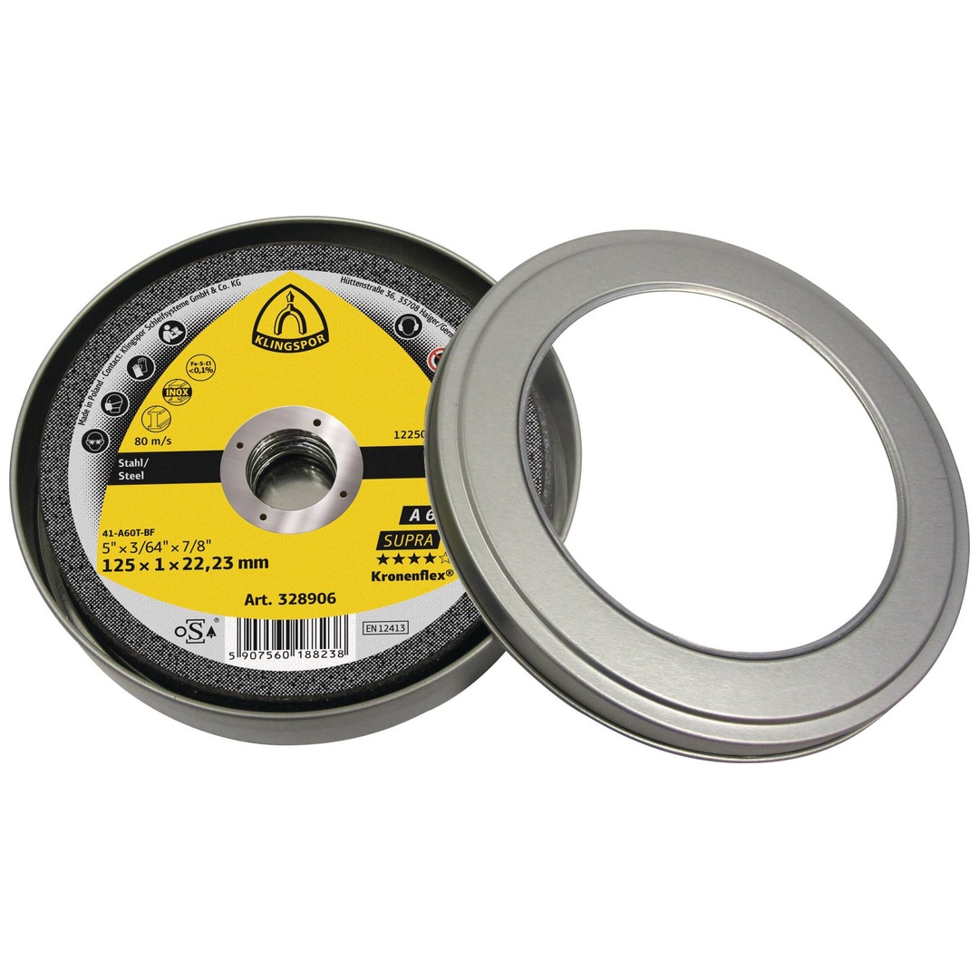 Klingspor A 646 R Trennscheiben, 125 x 1,6 x 22,23 mm gerade, (8 Stk.)