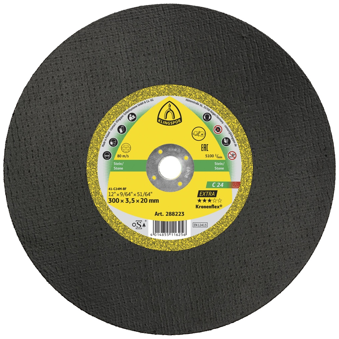 Klingspor C 24 EX Großtrennscheiben, 300 x 3,5 x 20 mm gerade