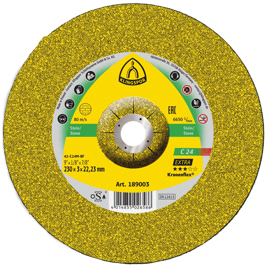 Klingspor C 24 EX Trennscheiben, 230 x 3 x 22,23 mm gekröpft
