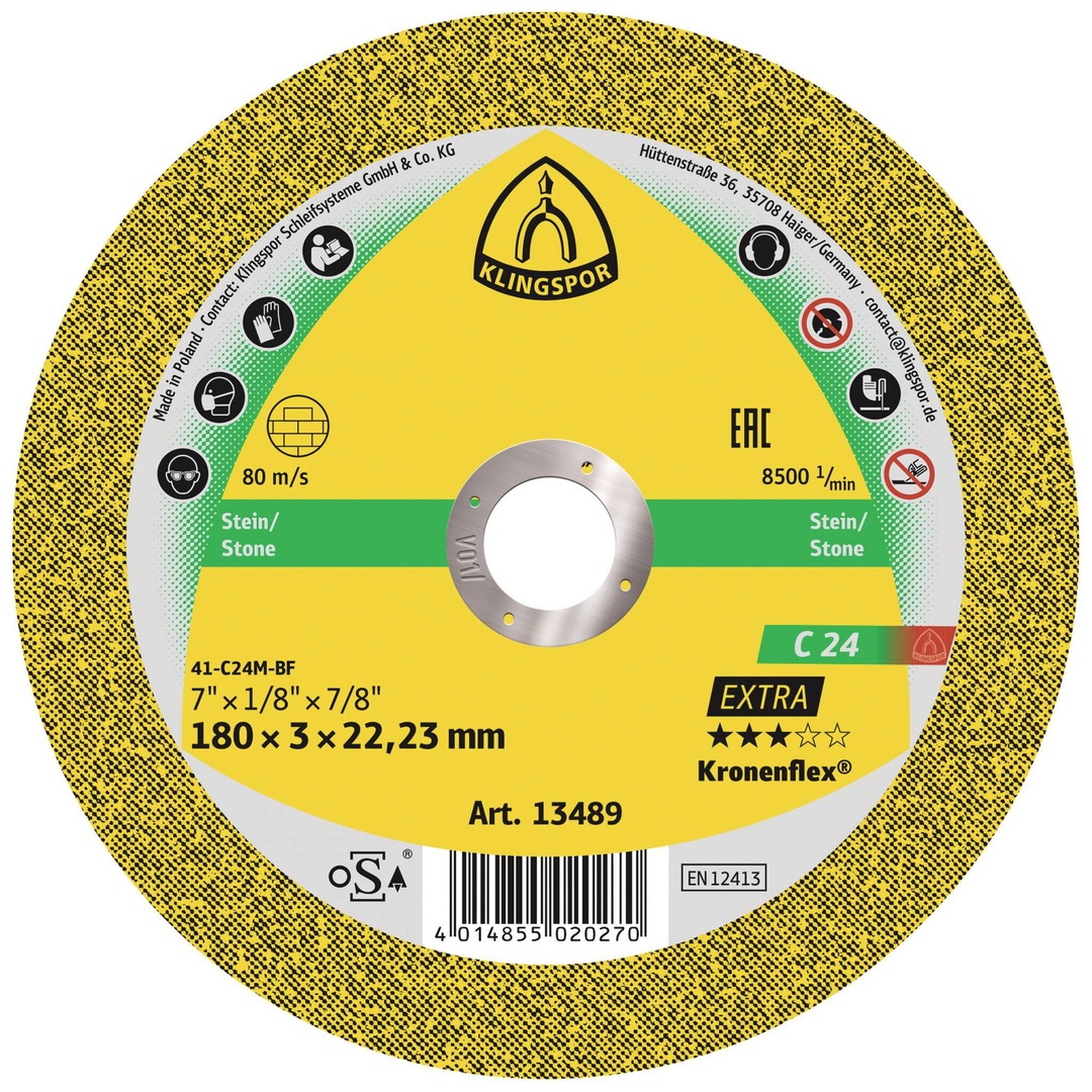 Klingspor C 24 EX Trennscheiben, 180 x 3 x 22,23 mm gerade