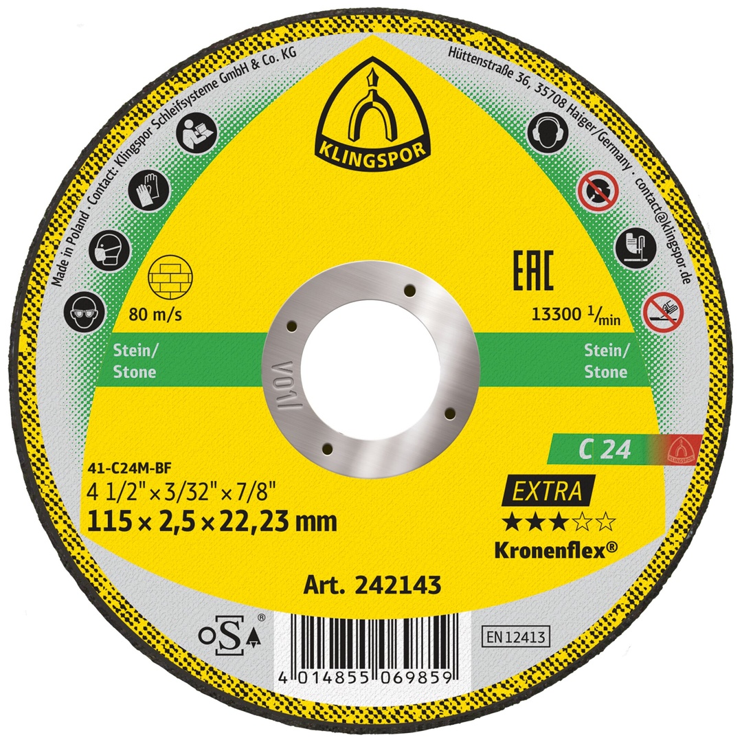 Klingspor C 24 EX Trennscheiben, 115 x 2,5 x 22,23 mm gerade