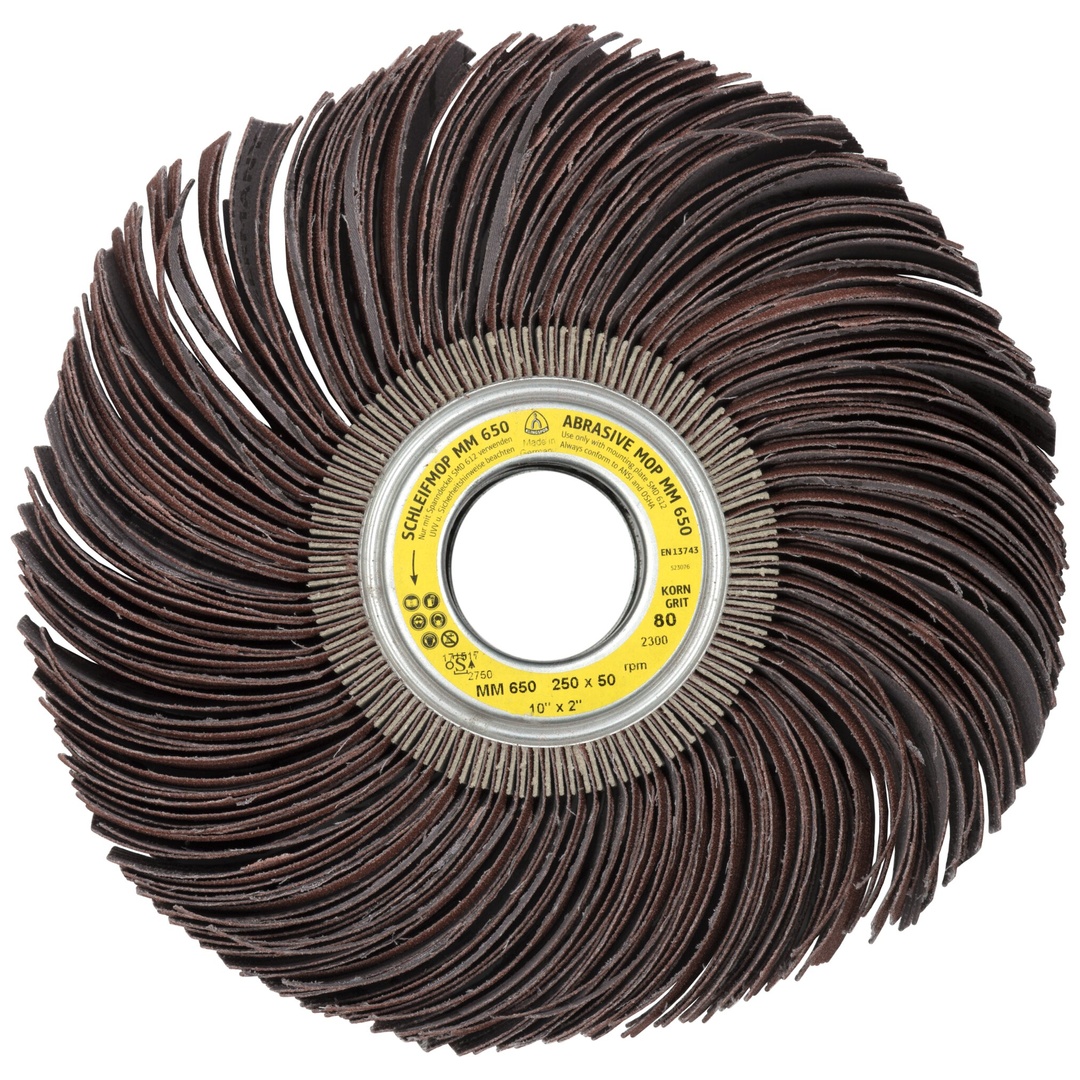 Klingspor MM 650 Schleifmopräder LS 309 JF, 250 x 50 x 43,1 mm Korn 80