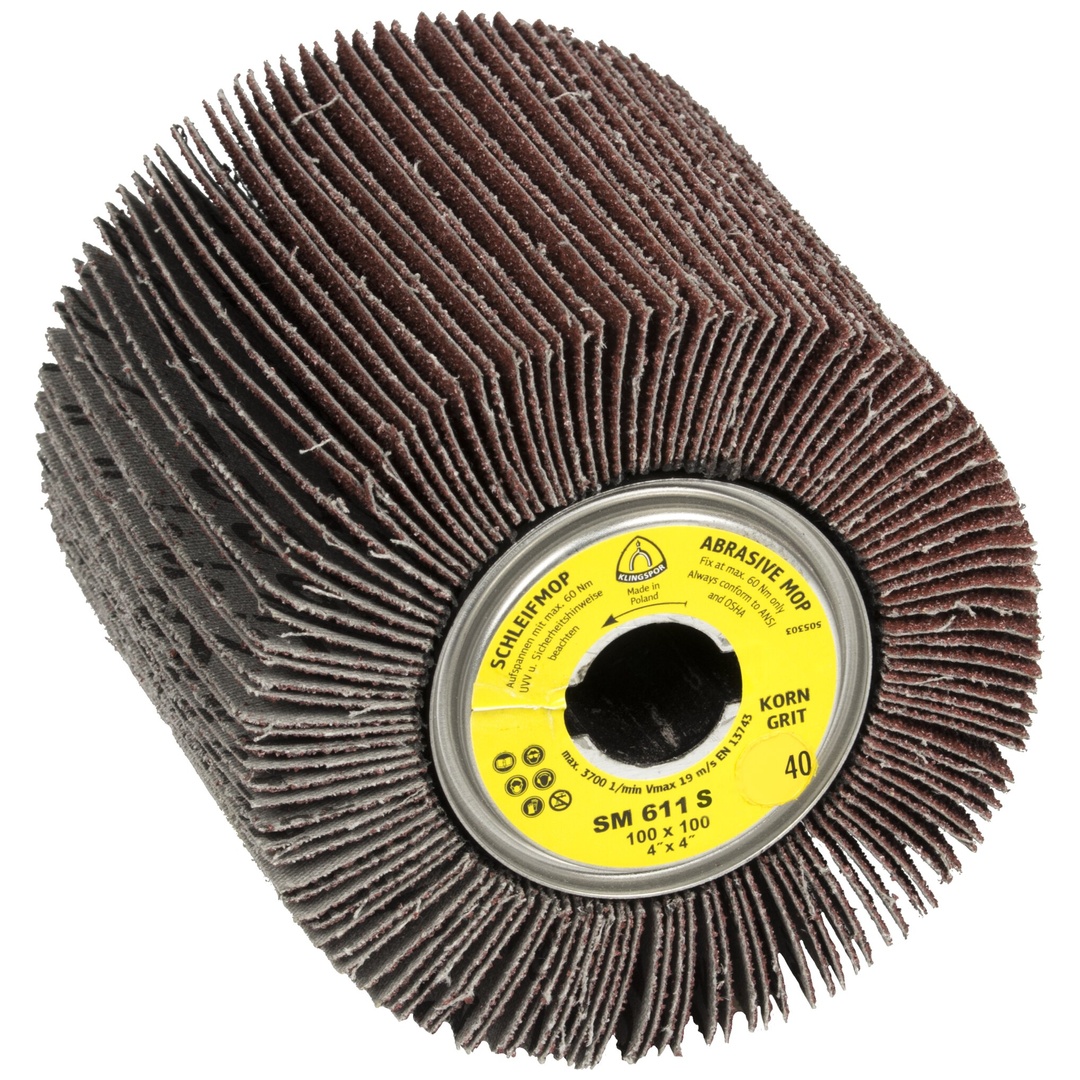 Klingspor SM 611 S Schleifmopräder LS 309 X, 100 x 100 x 19 mm Korn 40