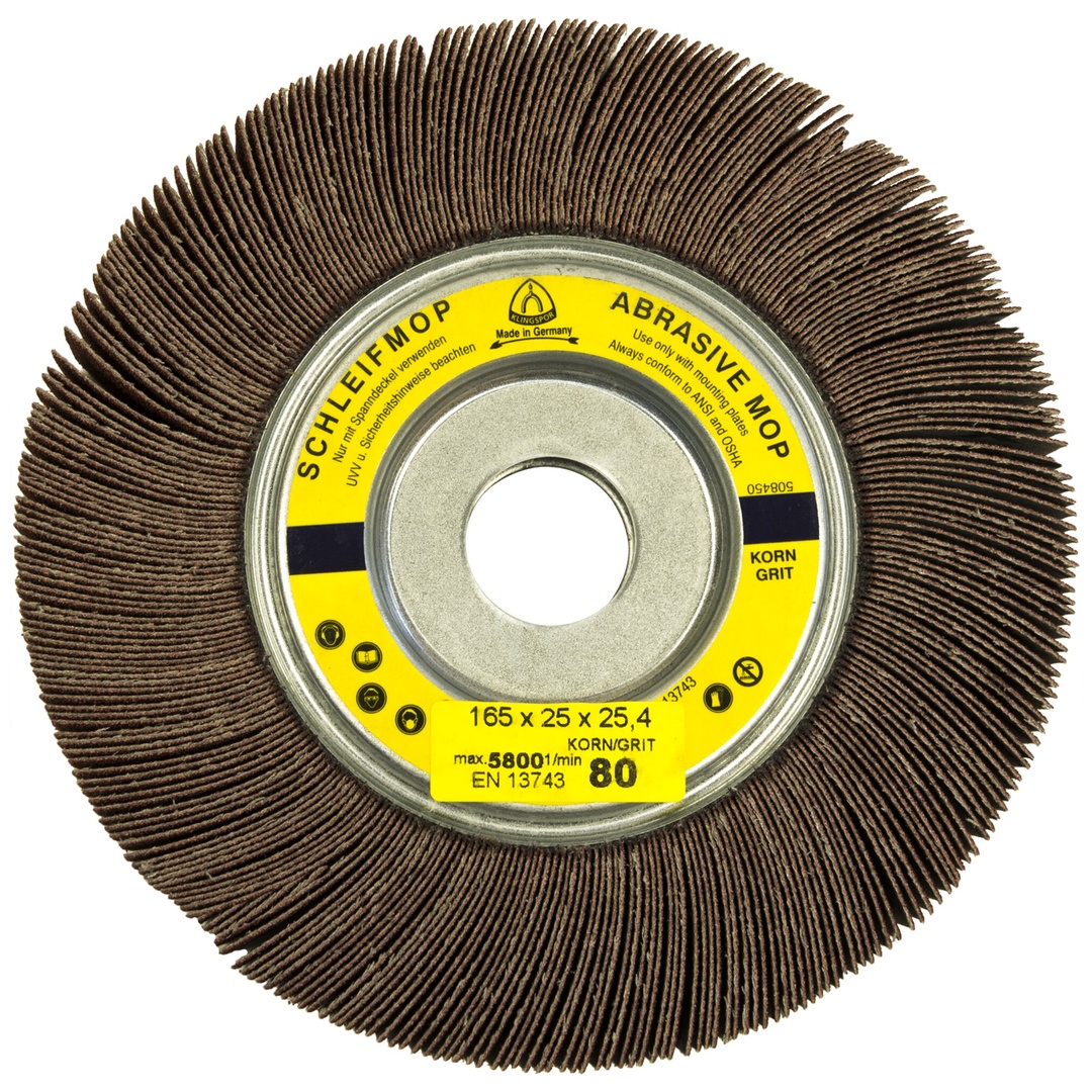 Klingspor SM 611 W Schleifmopräder CS 310 XF, 165 x 25 x 25,4 mm Korn 40