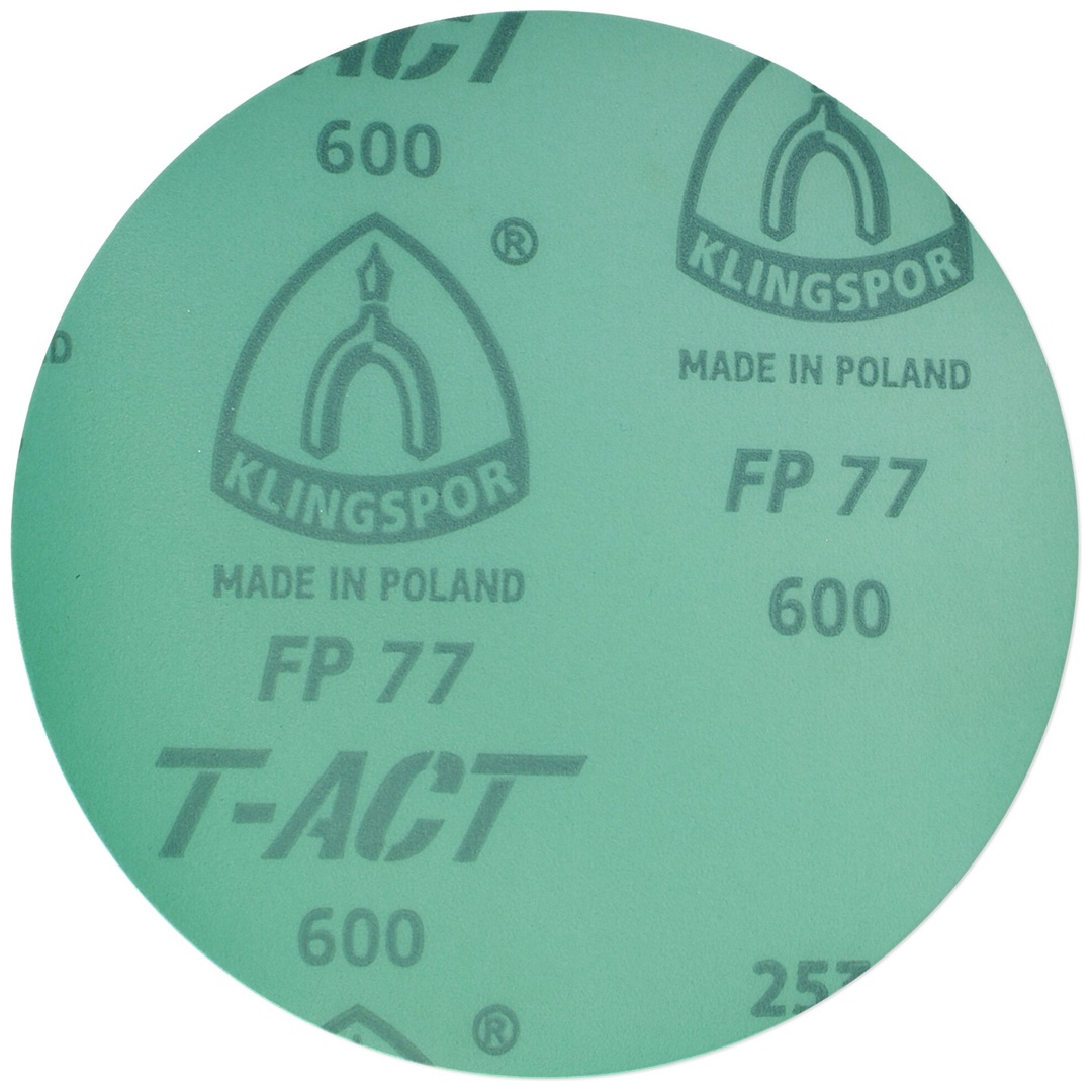 Klingspor FP 77 K Scheiben kletthaftend wirkstoffbeschichtet, 150 mm Korn 400 ohne Loch
