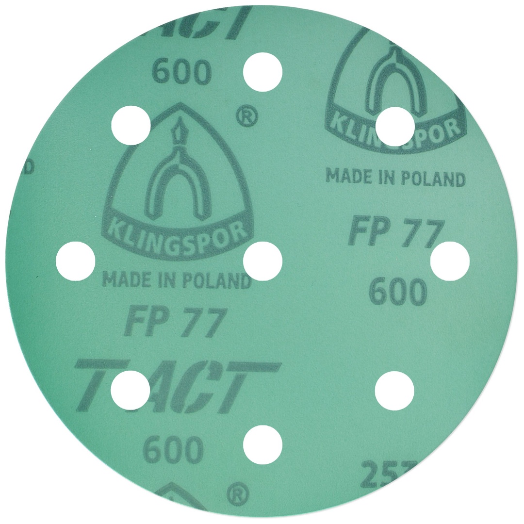 Klingspor FP 77 K Scheiben kletthaftend wirkstoffbeschichtet, 125 mm Korn 400 Lochform GLS27