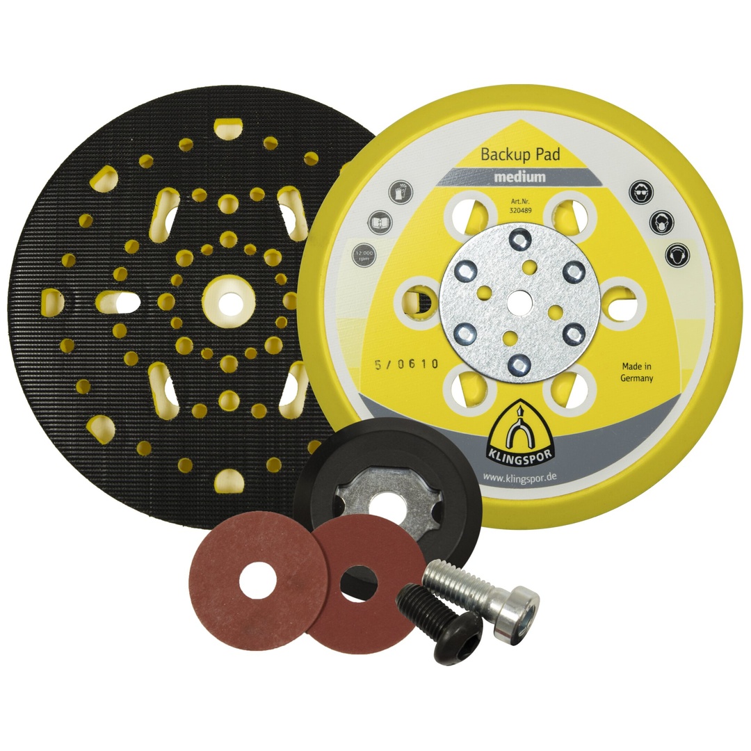 Klingspor HST 555 Haftstützteller, 150 mm Soft Gewinde M8/5/16