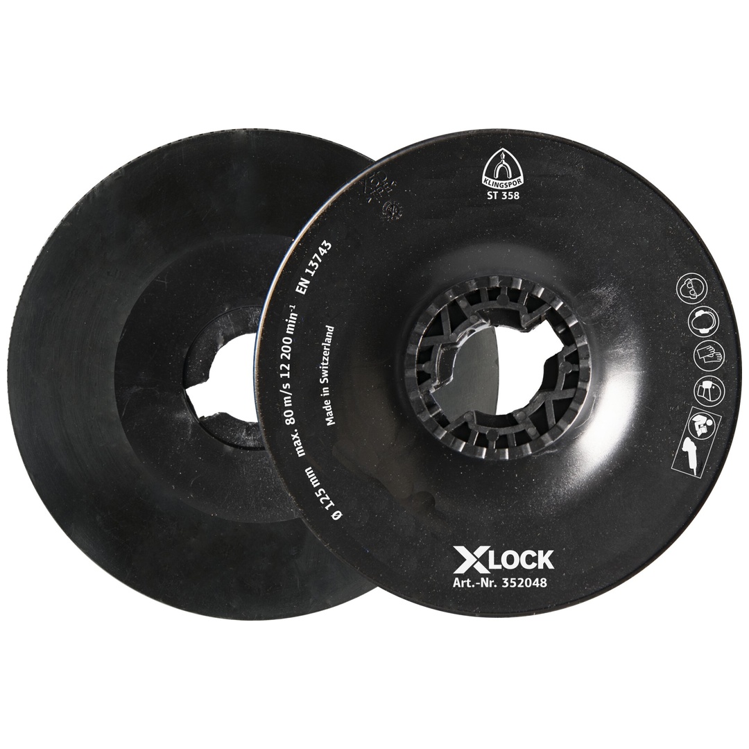 Klingspor ST 358 FI-Stützteller, 115 mm X-LOCK