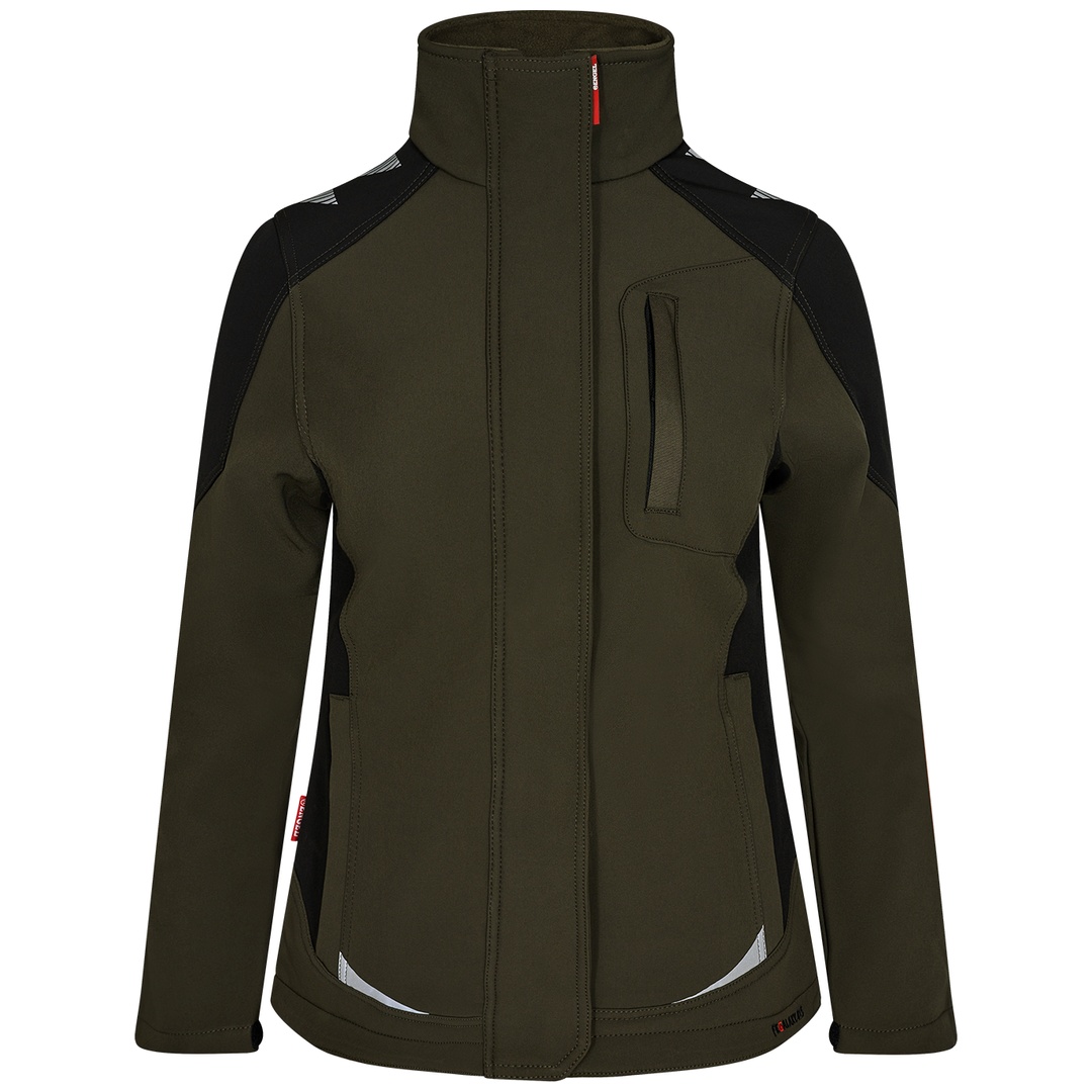 Engel Galaxy Damen-Softshell-Jacke 8815-229 Gr. S Forest Green/Schwarz