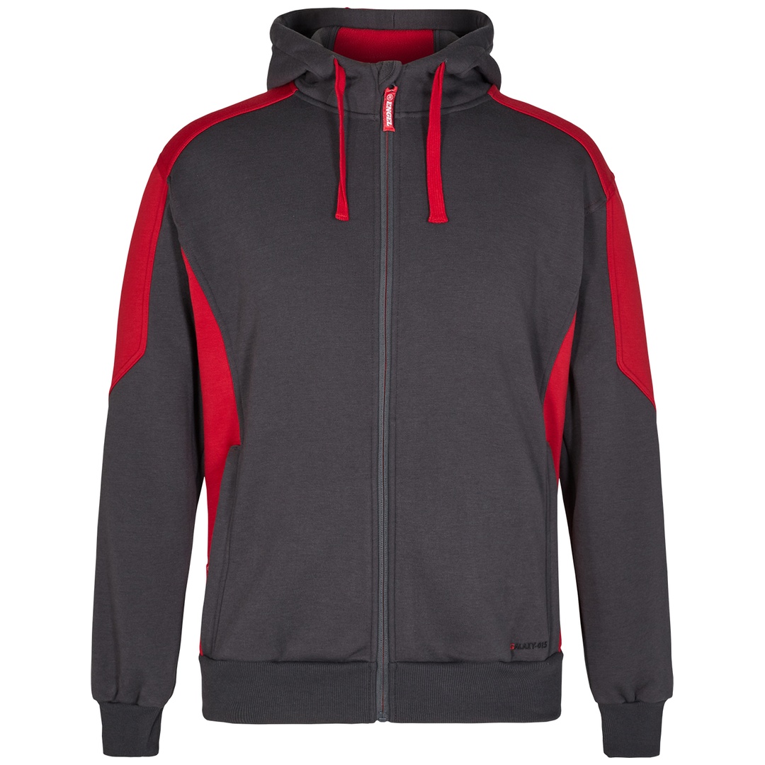 ENGEL Sweatjacke Cardigan Galaxy 8820-233-79757 Gr. XL anthrazit/rot