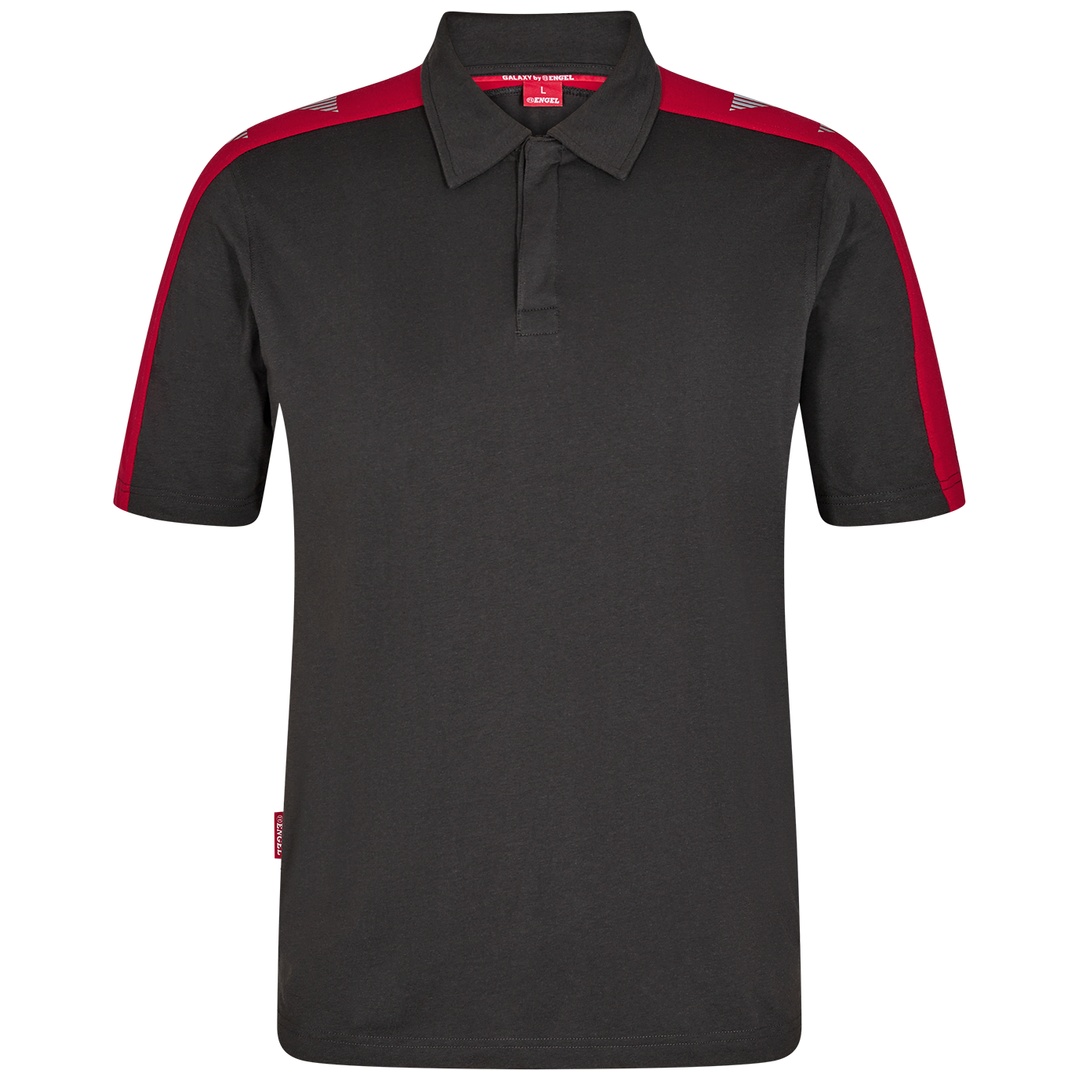 ENGEL Galaxy Poloshirt 9811-141 Gr. 5XL anthrazit/rot