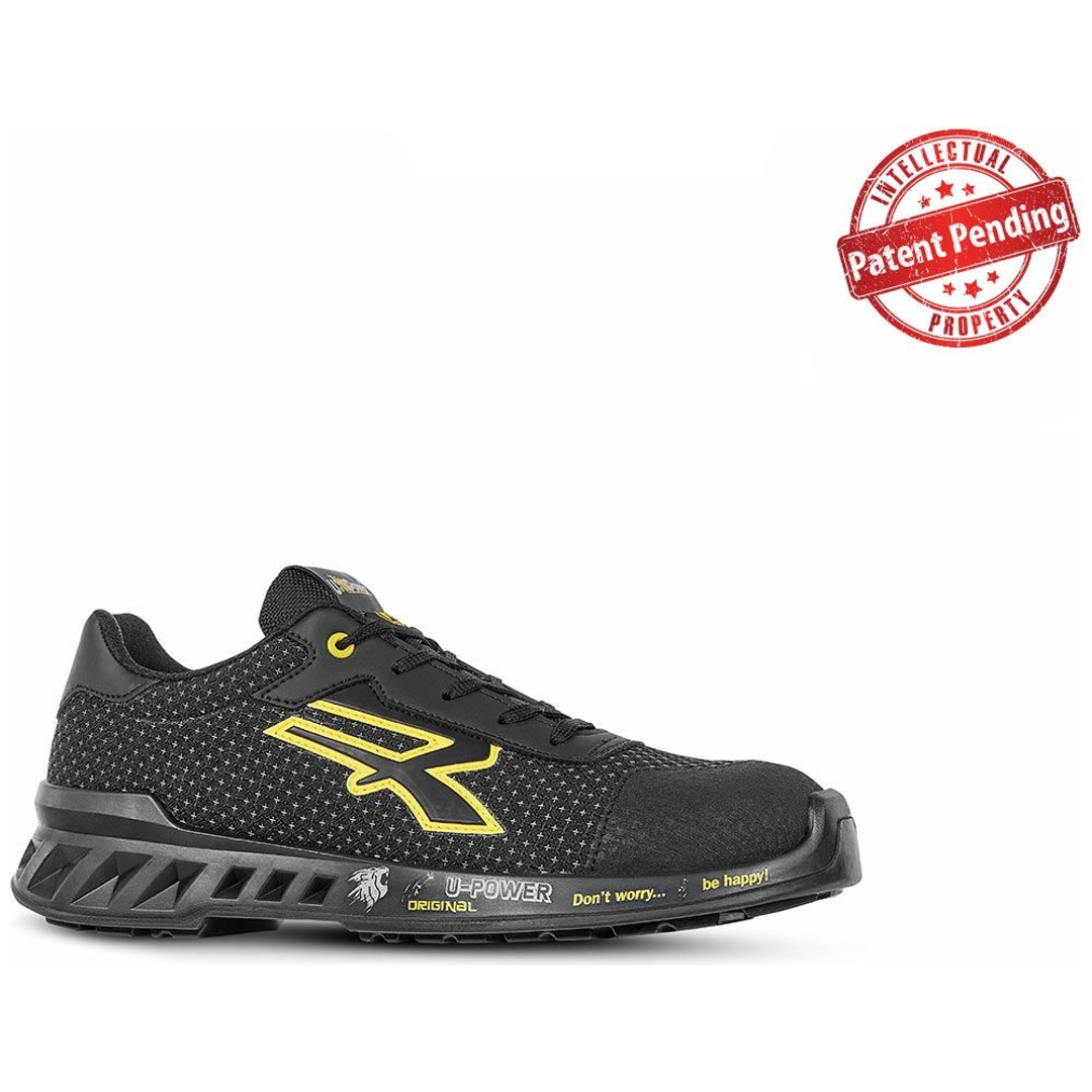 U-Power Sicherheitshalbschuh MATT S3S CI FO SR ESD Gr. 35 schwarz/gelb