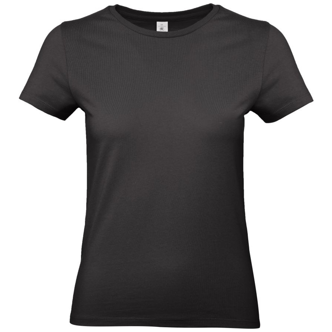 B&C Schweres T-Shirt Damen 01.004T Gr. XS black