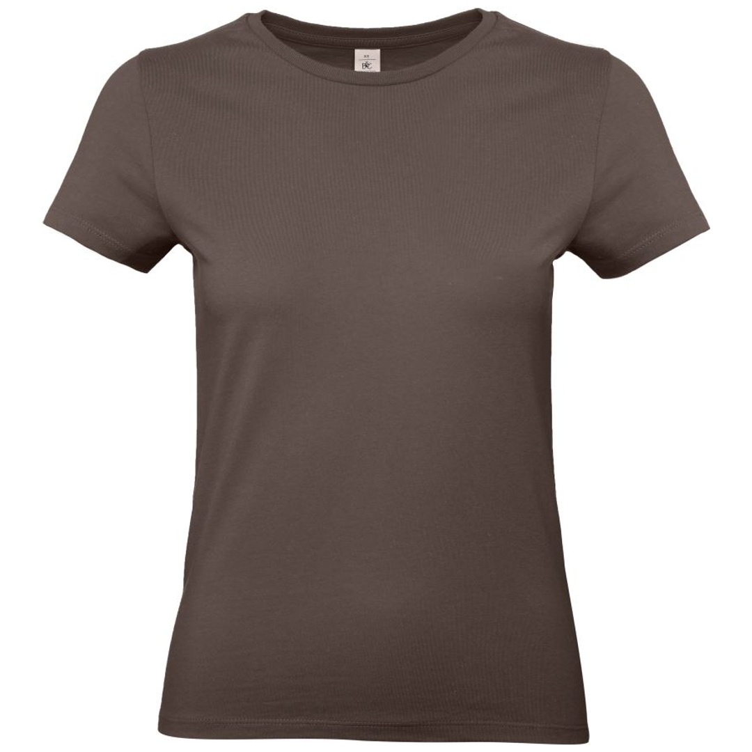 B&C Schweres T-Shirt Damen 01.004T Gr. M braun