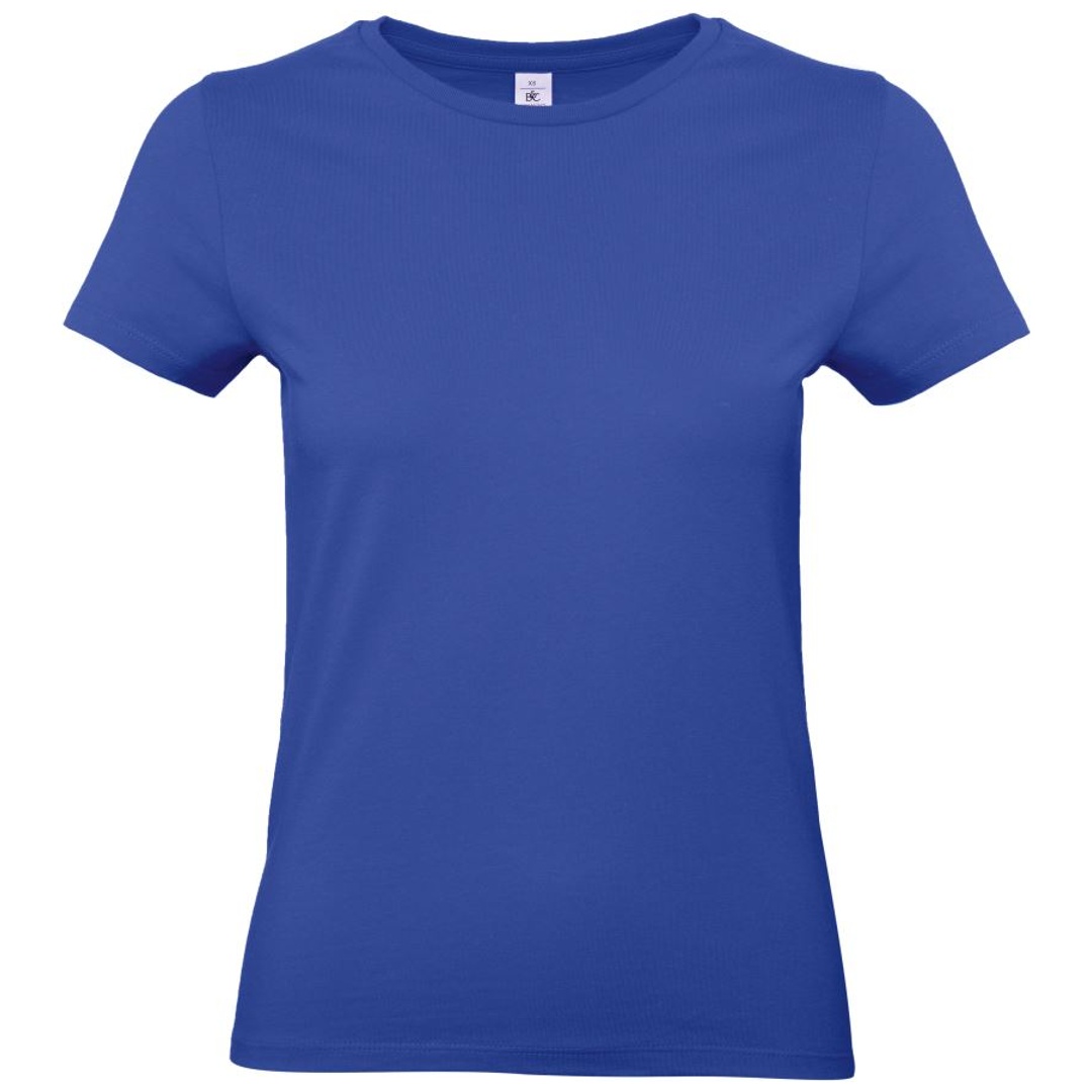 B&C Schweres T-Shirt Damen 01.004T Gr. S cobalt blue