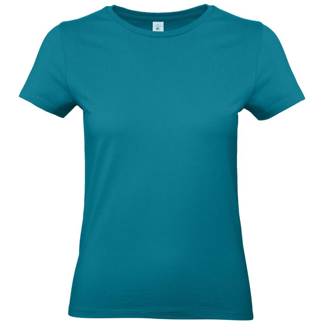B&C Schweres T-Shirt Damen 01.004T Gr. 2XL diva blue