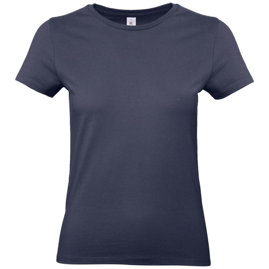 B&C Schweres T-Shirt Damen 01.004T Gr. S navy blue