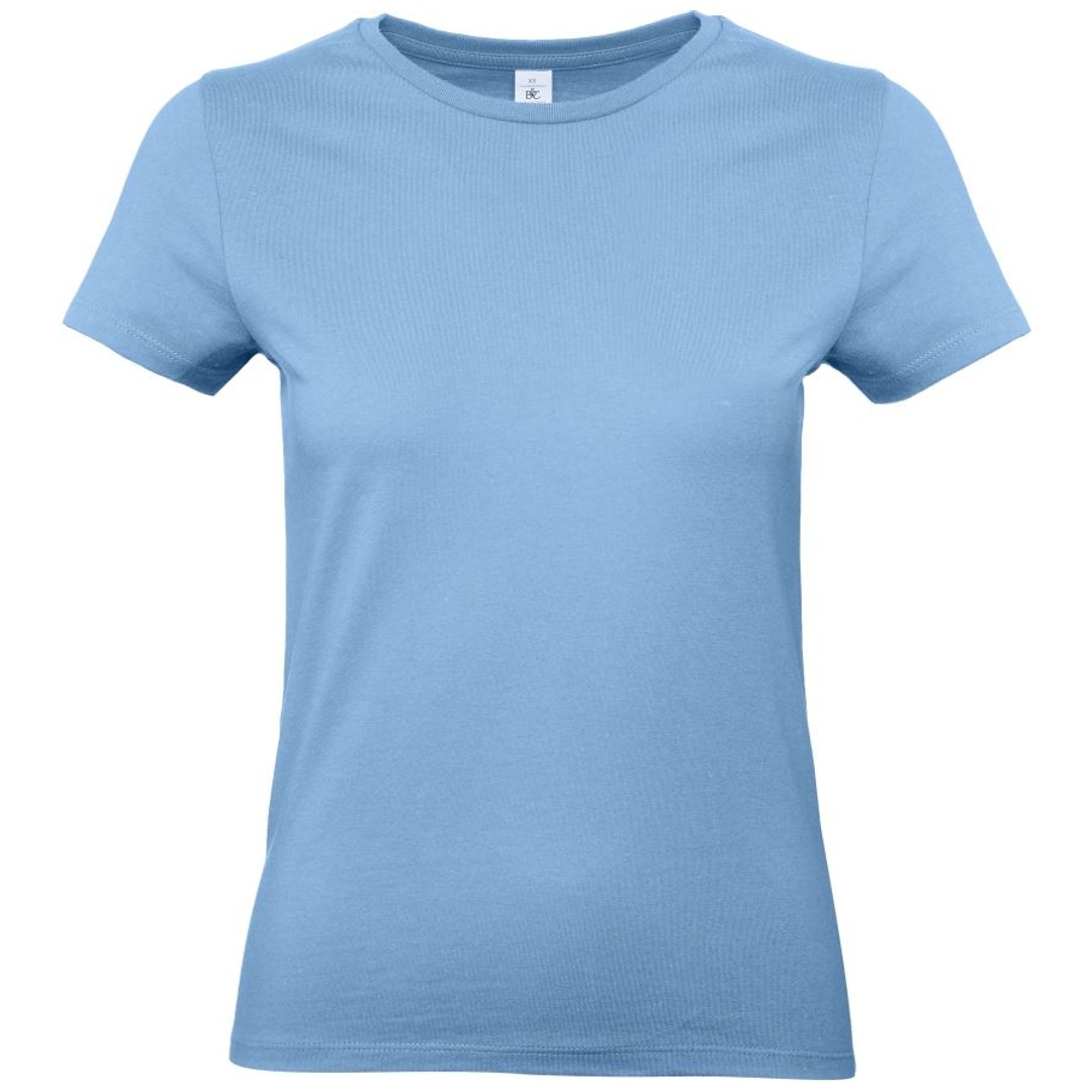 B&C Schweres T-Shirt Damen 01.004T Gr. L sky blue